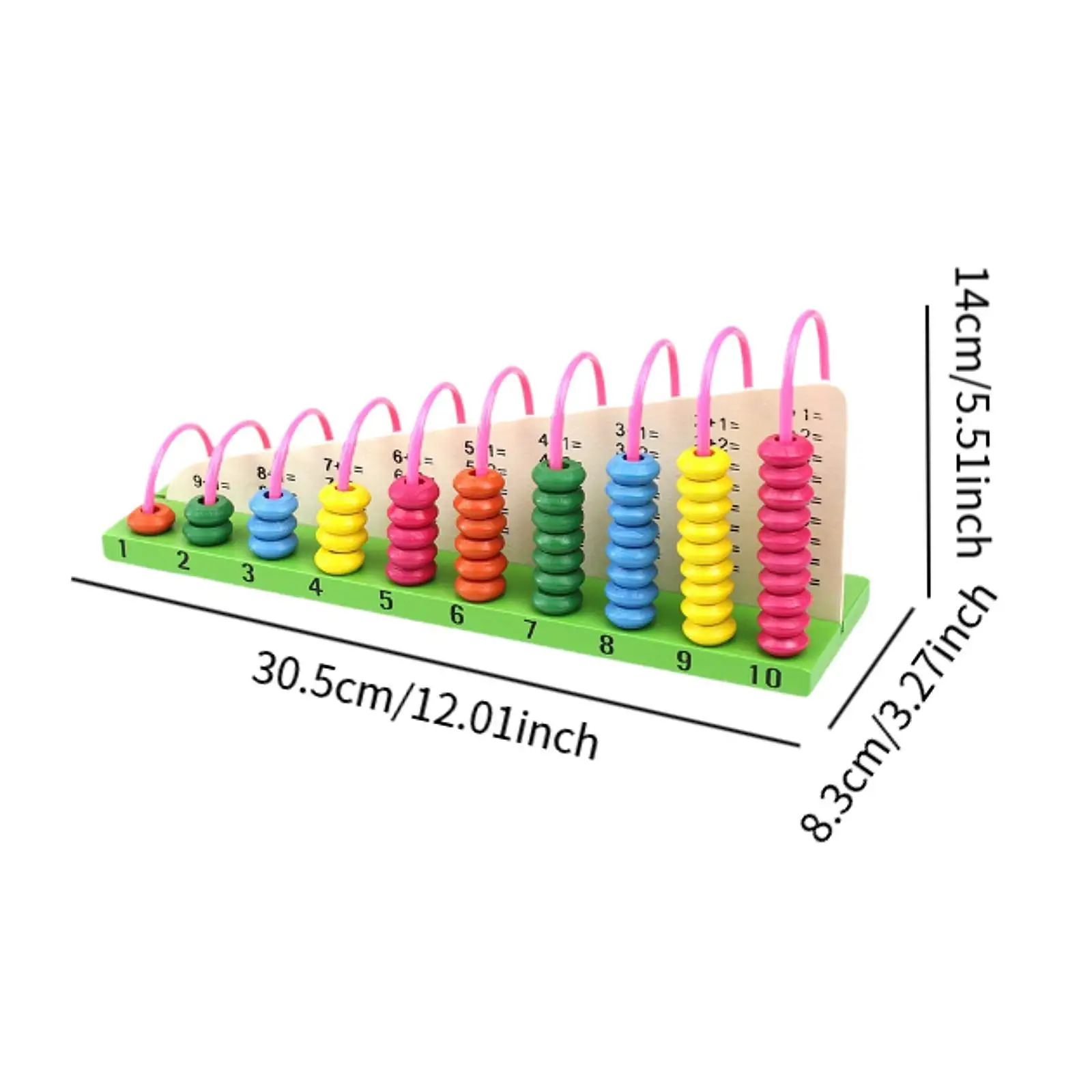 Jouet de comptage de boulier en bois, ajouter du boulier de soustraction, développer les compétences mathématiques