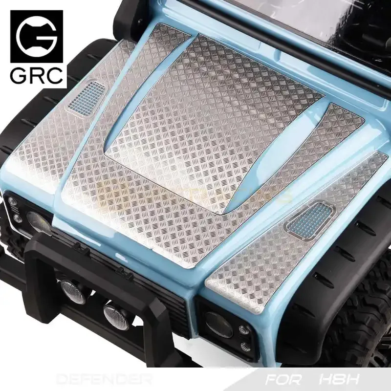 GRC H8H accessoires capot de défense feuille décorative B Simulation coque de voiture tôle acier inoxydable #     G190BS/BB