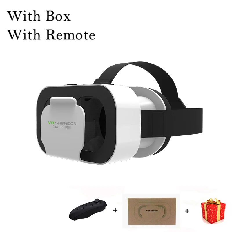 AyeBeau 3D Virtual Reality VR Brille Headset Geräte Helm Linsen Brille Smart Für Smartphones Telefon Handy Handy Spiel Viar Viewer Set 5