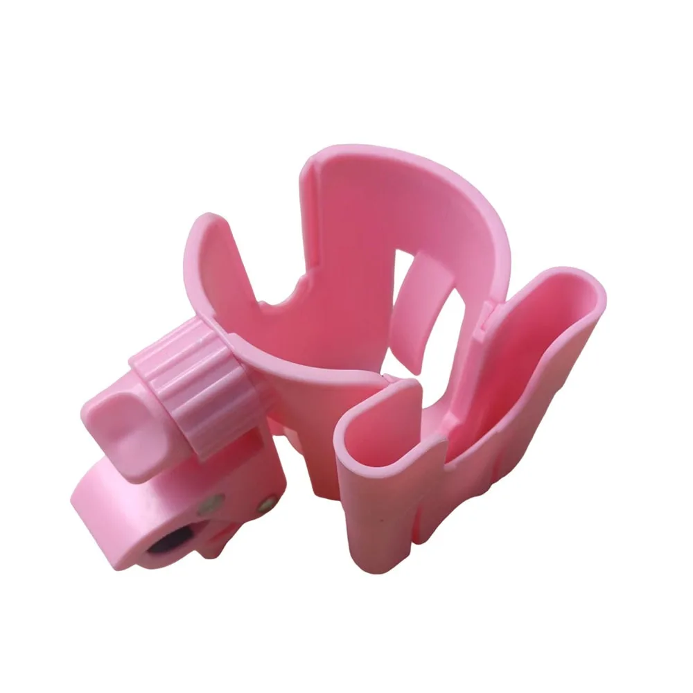 

Quick Release Stroller Water Cup Holder with Phone Holder 2-in-1 Design Stroller Water Bottle Organizer Adjustable Detachable
