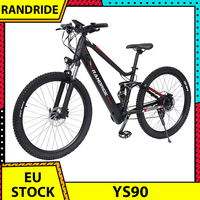 RANDRIDE YS90 Electric Bike 1000W Motor 27.5*2.4'' Tire E-Bike 45km/h Max Speed 48V 13.6Ah Battery 60-70km Max Range150kg Load