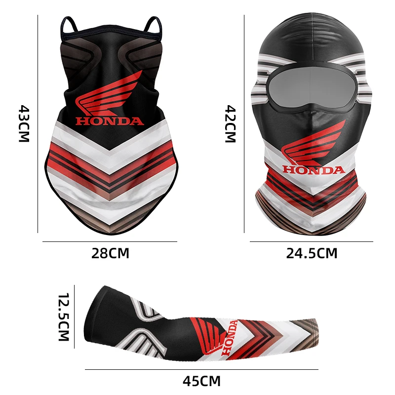 دراجة نارية كامل الوجه قبعة الشمس المضادة للأشعة فوق البنفسجية حماية الرياضة واقي الوجه غطاء للذراع لهوندا CRF CB CR XR CRM CBR 125R