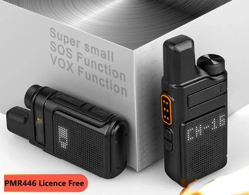 PMR446 Walkie Talkie 2 Pieces Mini Size Portable Handheld Radio Wireless Set Two Way Radio Station Comunicador Transceiver