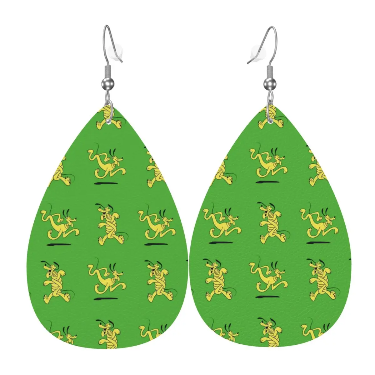 

Персонализированные забавные серьги-капли из кожи с аниме-дизайном Плутона для женщин, ювелирные украшения на День святого Валентина