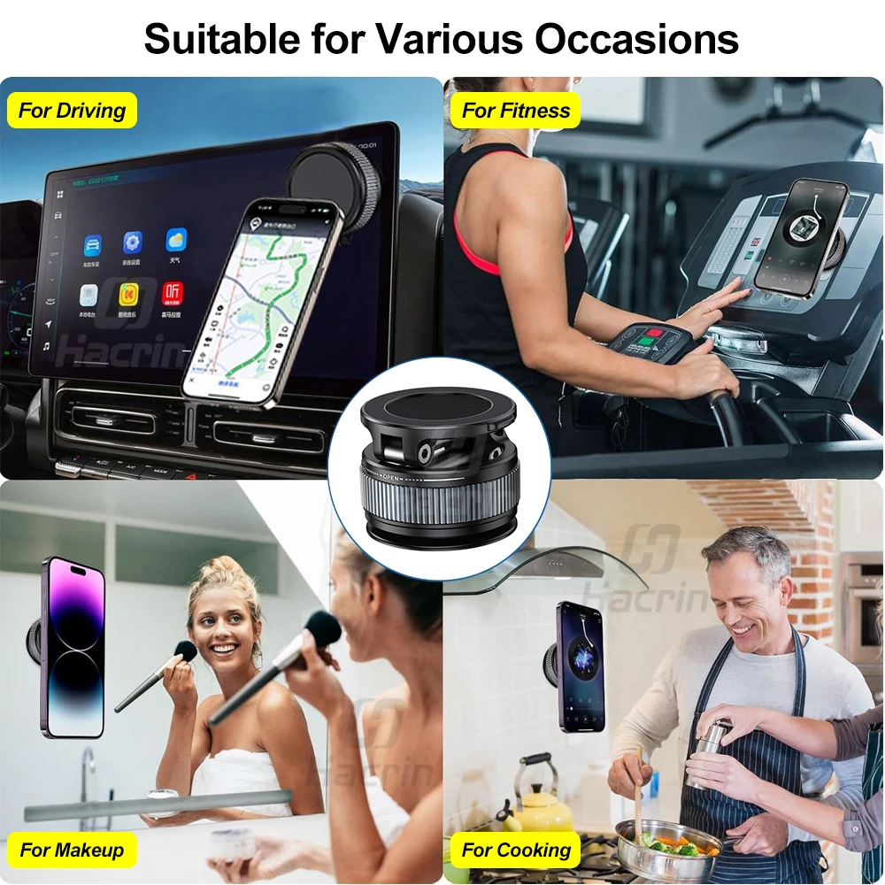 マグネット式車載ホルダー 磁気吸盤付き ミニポータブル折りたたみ式携帯電話ブラケット iPhone 16 15 14 13 12対応 スマホスタンド