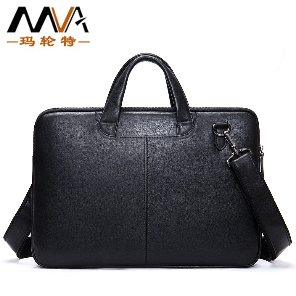 Can hold 13.3-inch laptop bag of Briefcase bag  Horizontal Square first layer cowhide men·s shoulder bag  passport cover bag