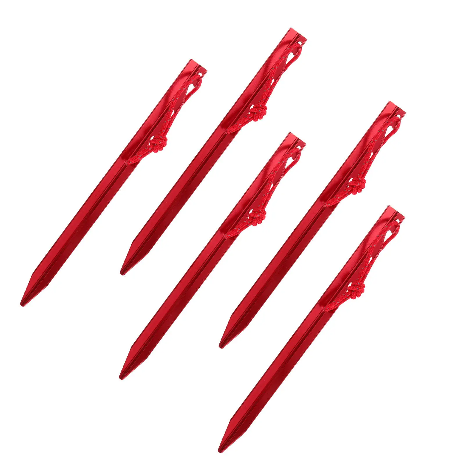 5Pcs Weather Resistant Tent Nails High Strength Tent Pegs for Outdoor Tents Tarps Shade Sails Easy Insertion Portable Camping