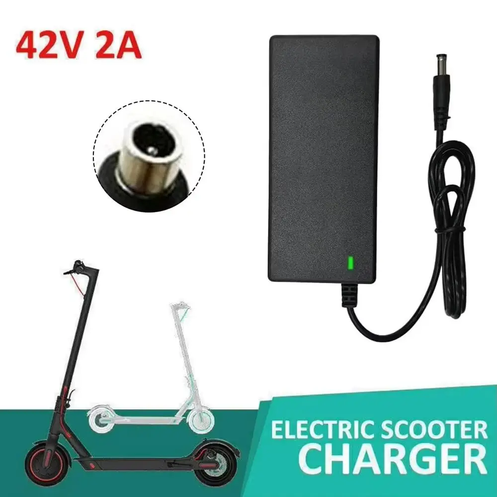 

1Set US/EU/UK Plug Electric Scooter Power Adapter AC 100-240V Black Electric Scooter Accessories DC 42V 2A Charging Converter