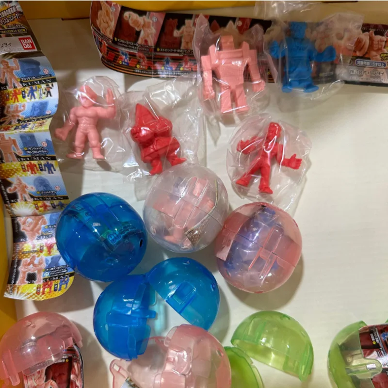 Anime Kinnikuman Gashapon cápsula juguetes plastilina hombre lucha Sumo lucha Ramenman Terryman RobinMask Mini figura regalos para niños