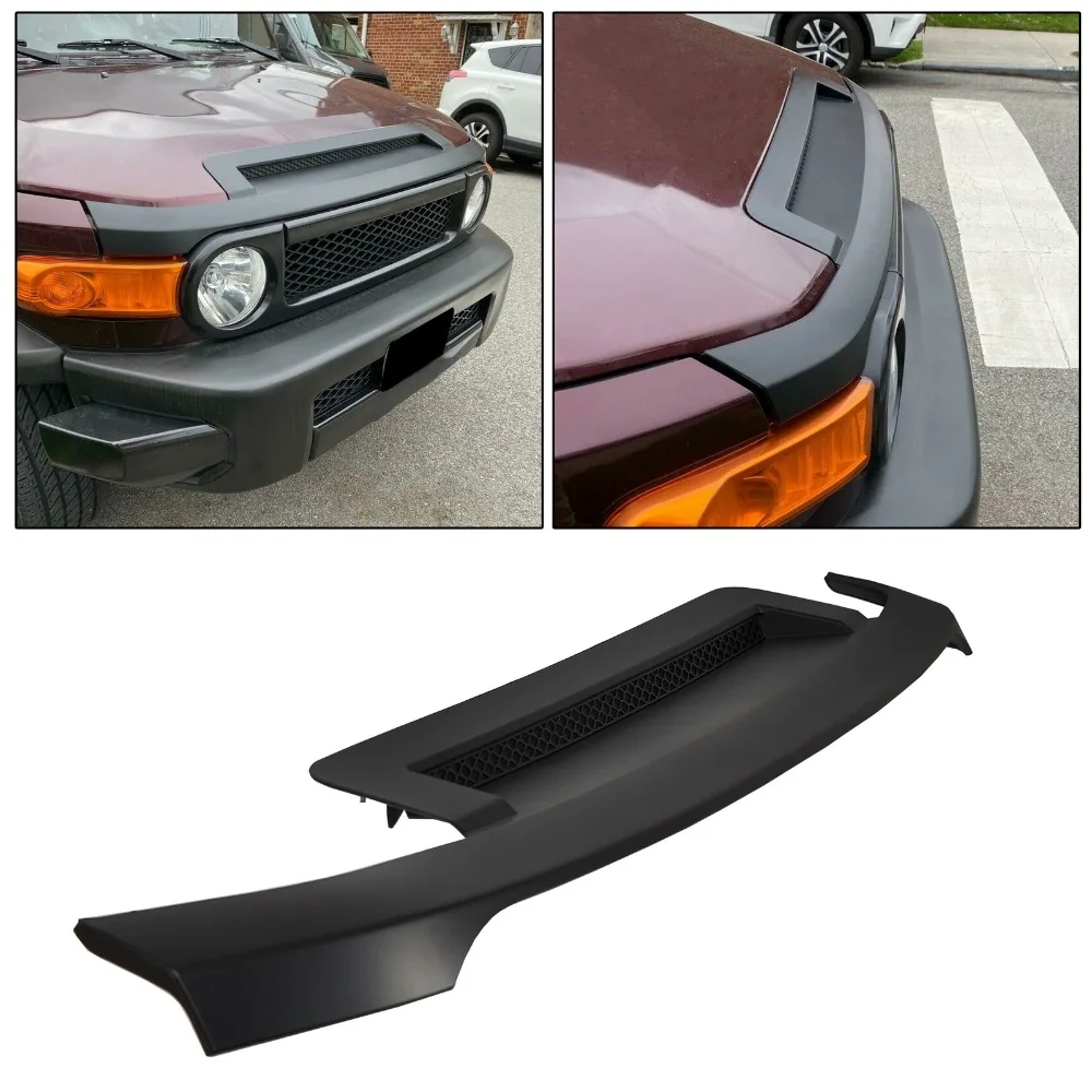 

For Toyota FJ Cruiser 07-14 Black Painted Hood Scoop Bulge Molding Trim