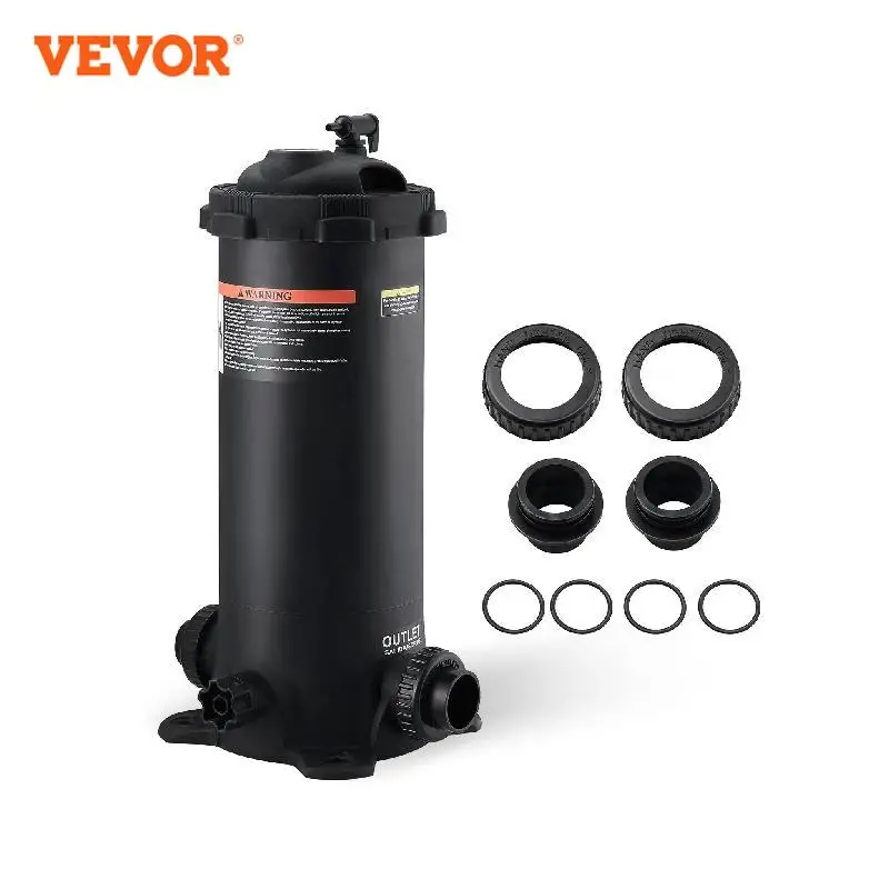 

VEVOR Cartridge Pool Filter 50/325/425/525Sq. Ft Filter Area Inground Pool Filter Above Ground Swimming Pool Filtration System