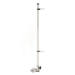 Marine Rail Mount Flag Pole Perfect Replacement Wear Resistant Rail Mount Flag Pole Sturdy Rust Proof 560mm for Boat Yacht
