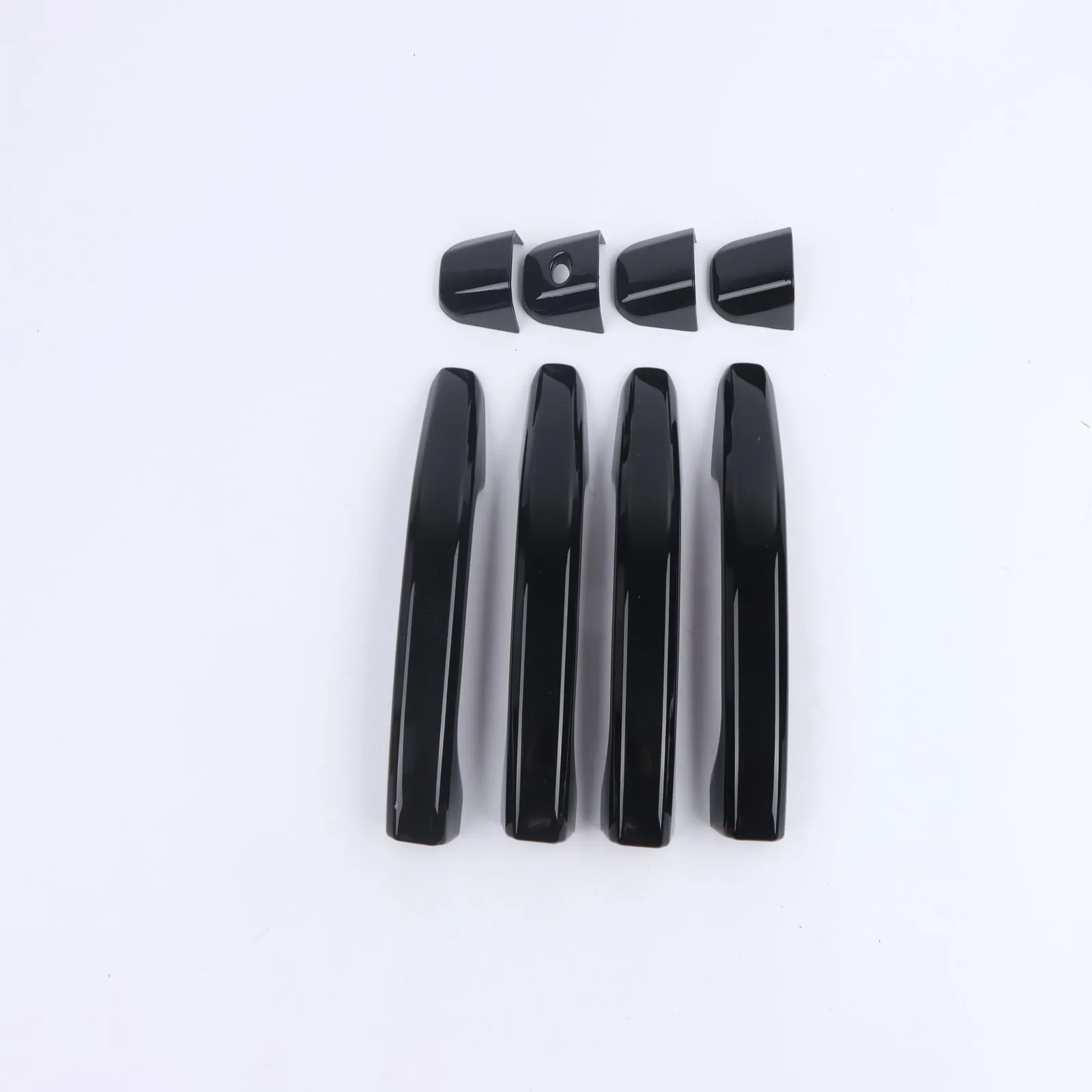 Door Handle Cover Trim Black WITH 1 Keyhole FOR Chevy Silverado Sierra 2014-2024 NO Smart Keyhole Accessory