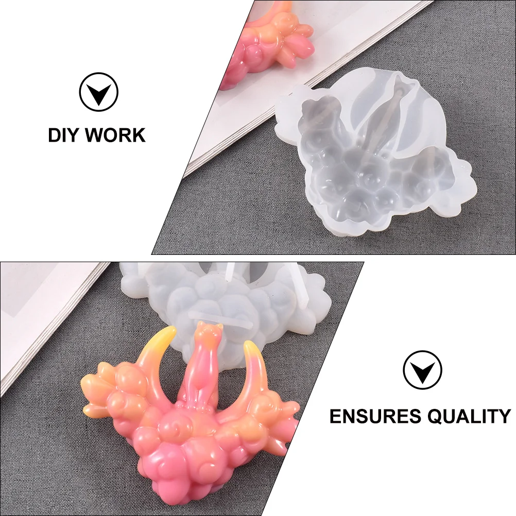 

1pc Diy Cat Pendant Mold Silicone Craft Tool Durable Sturdy Decorative Molding Tool For Pendant Making Creative Diy Accessory