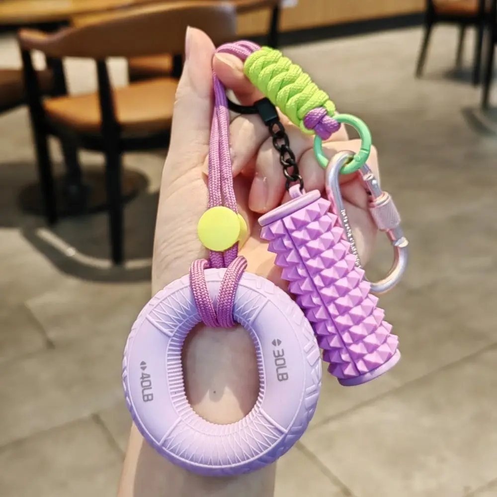 Silicone 10-60LB Hand Grip Keychain Wrist Strength Double Power Grip Grip Strength Trainer Pendant Finger Correctors Portable