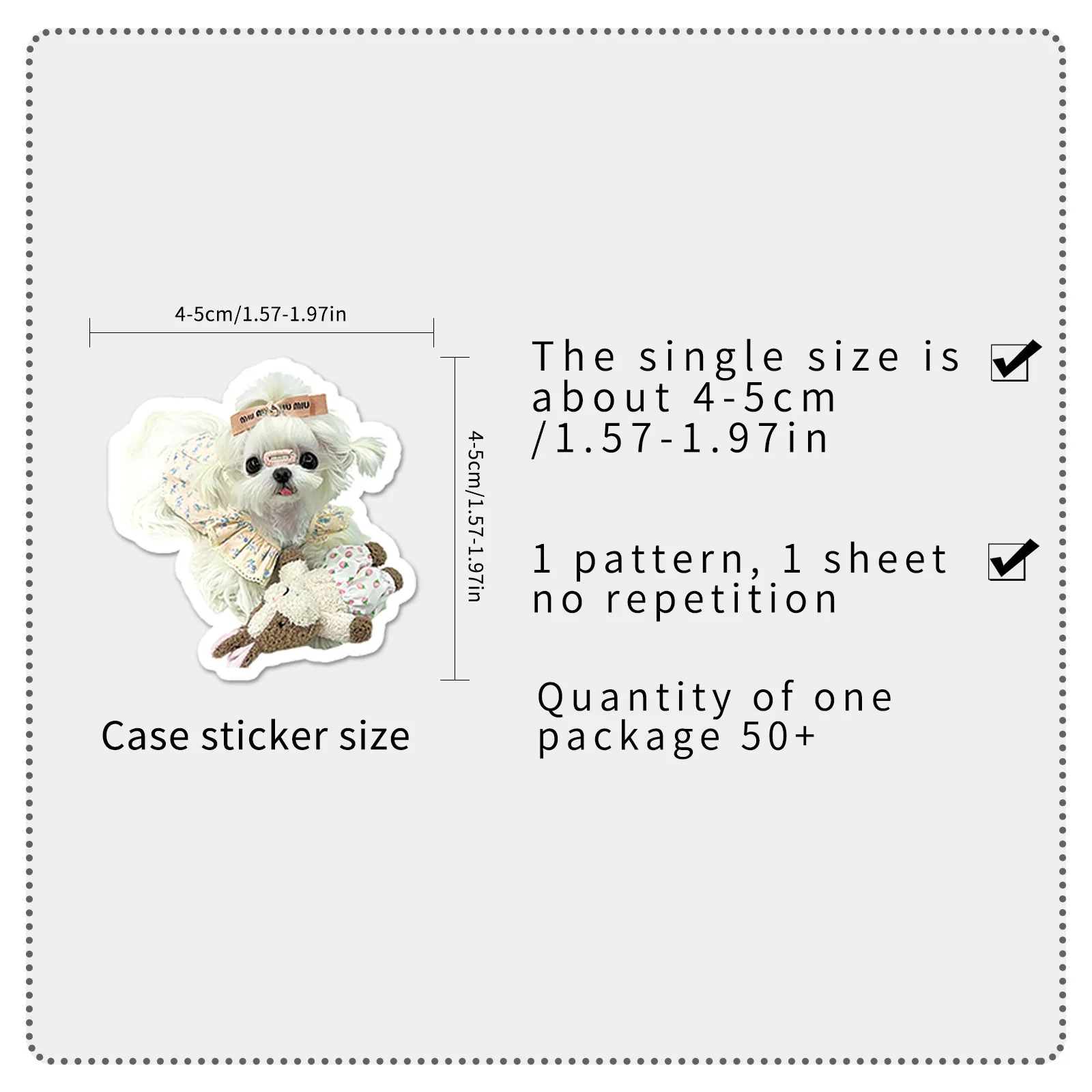 50-100PCS Graffiti Stickers Cute Dog Decoration Phone Cases Water Cups Small Fresh DIY Stationery Notebook Reward Stickers