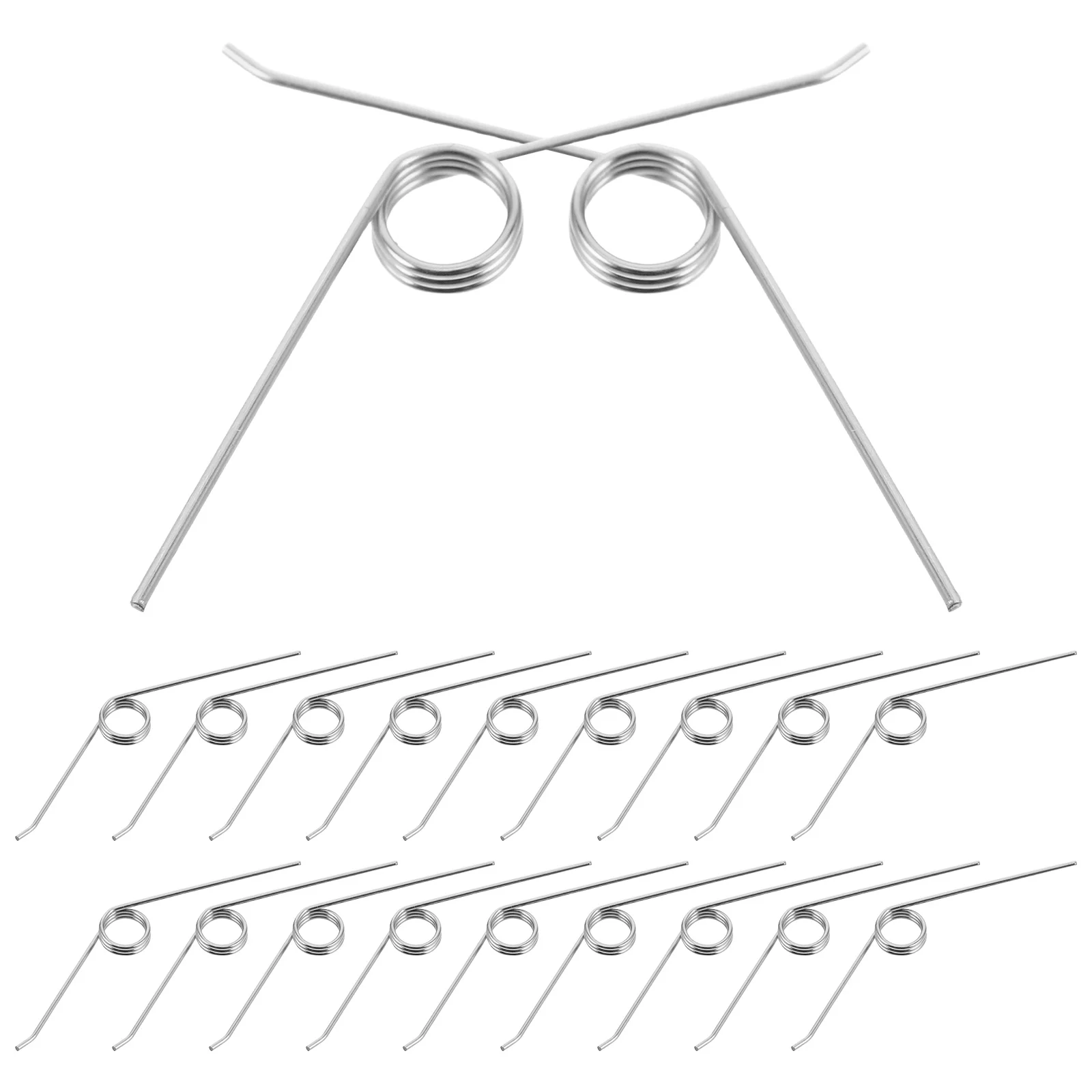 

24 Pcs Trash Can Lid Spring Recoil Springs Bin Closure Heavy Tension Metal for Garbage Bins