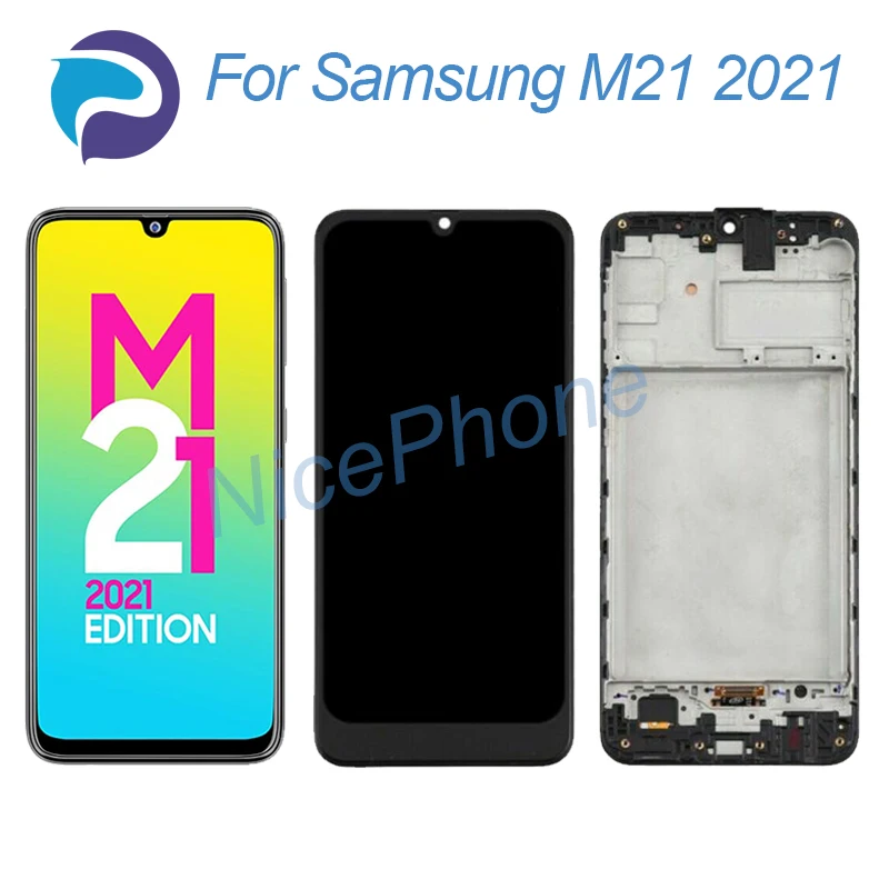 for Samsung M21 2021 LCD Screen + Touch Digitizer Display 2340*1080 SM-M215G, SM-M215G/DS M21 2021 LCD Screen Display