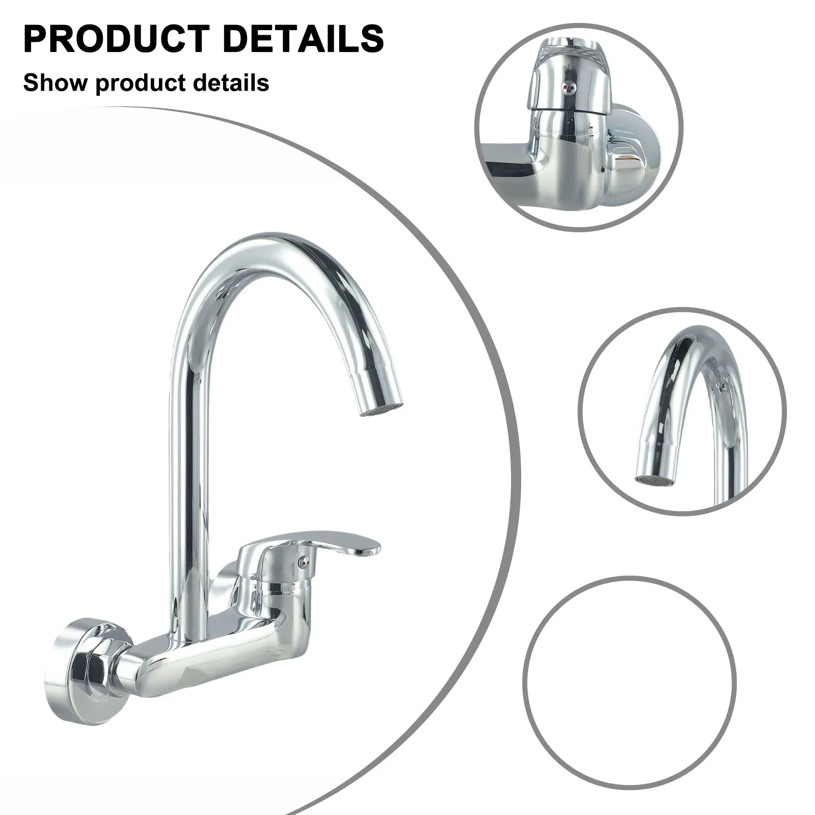 Krom Musluk Pirinç Mutfak Musluk Yerden Tasarruf Sağlayan Çok Yönlü Kullanım Pirinç Yapı Yüksek Kaliteli Malzeme Uzun Ömürlü Performans