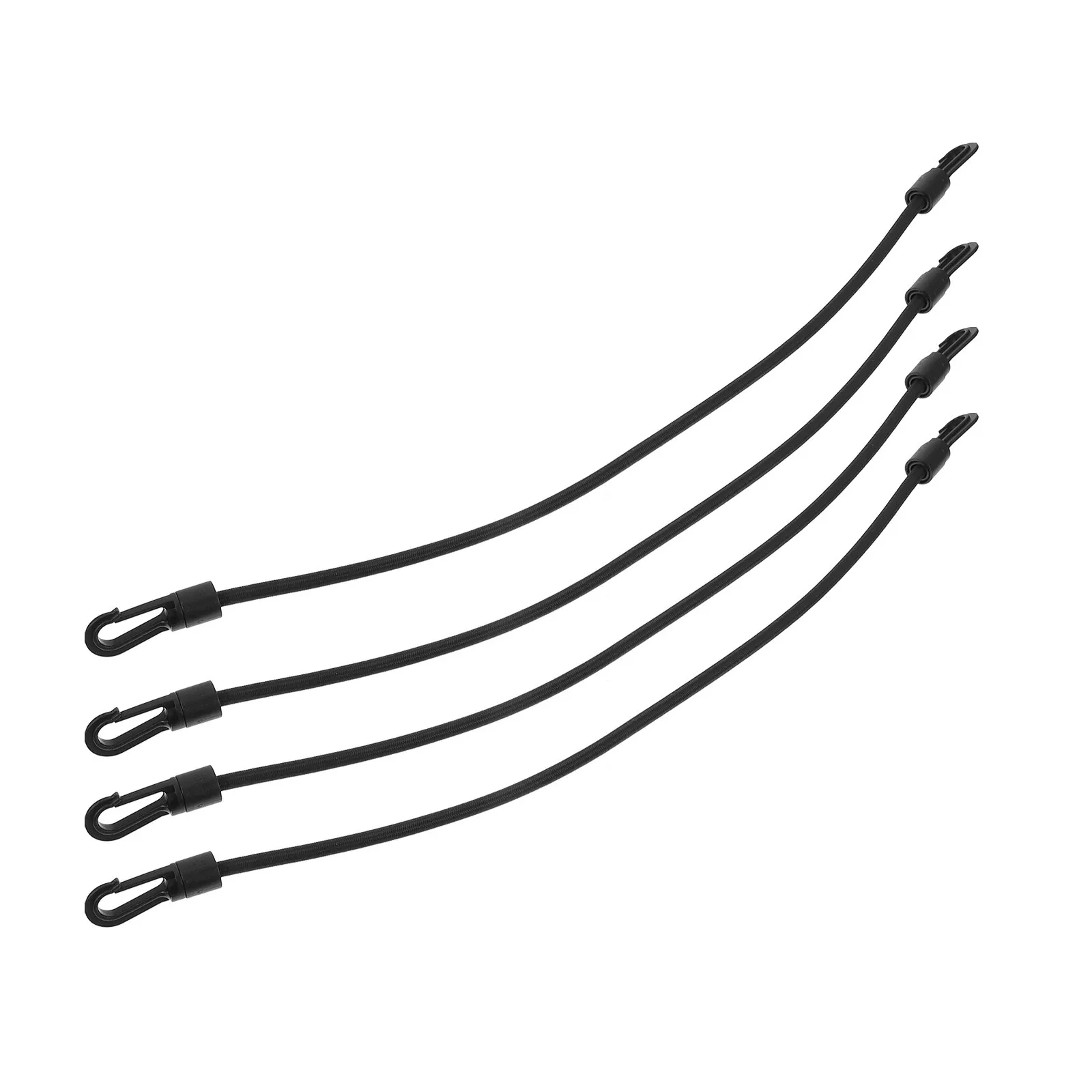 4Pcs Heavy Duty Elastic Cargo Straps with Hooks for Trucks Rv Trailers Bikes Motorcycles Luggage Storage Bundling Rope