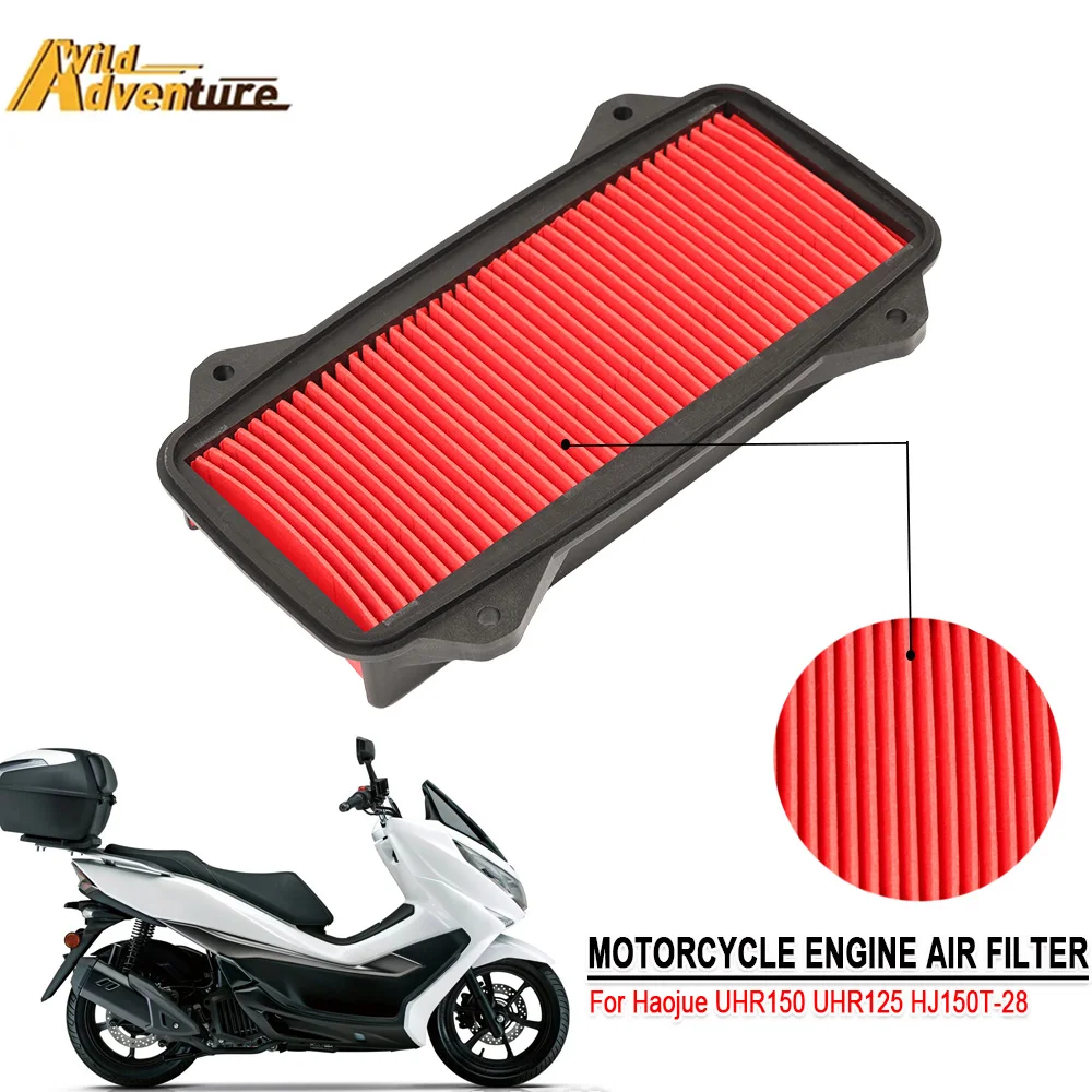 

UHR150 UHR125 HJ150T-28 Motorcycle Intake Air Filter Cleaner Fit For Haojue UHR 150 UHR 125 HJ150T-28 HJ 150 T-28 UHR 125/150