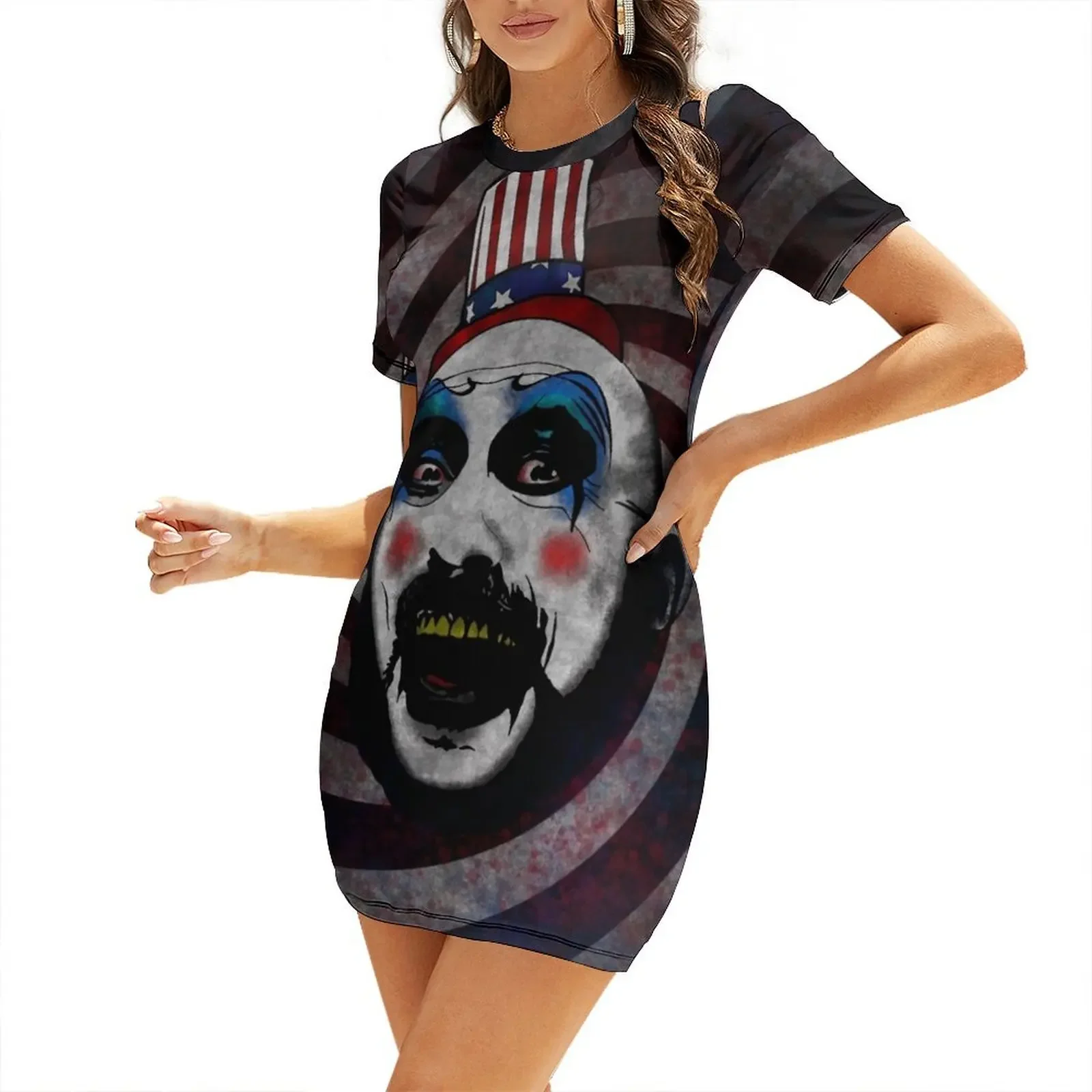 

Spaulding Short-Sleeved Dress dress for women summer women's evening dress 2025 prom dresses 2025 long dresses for women