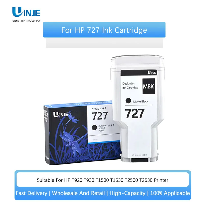 

For HP 727 727XL C1Q12A B3P23A B3P19A B3P20A B3P21A Compatiple Ink Cartridge For HP DesignJet T920 T930 T1500 T1530 T2500 T2530