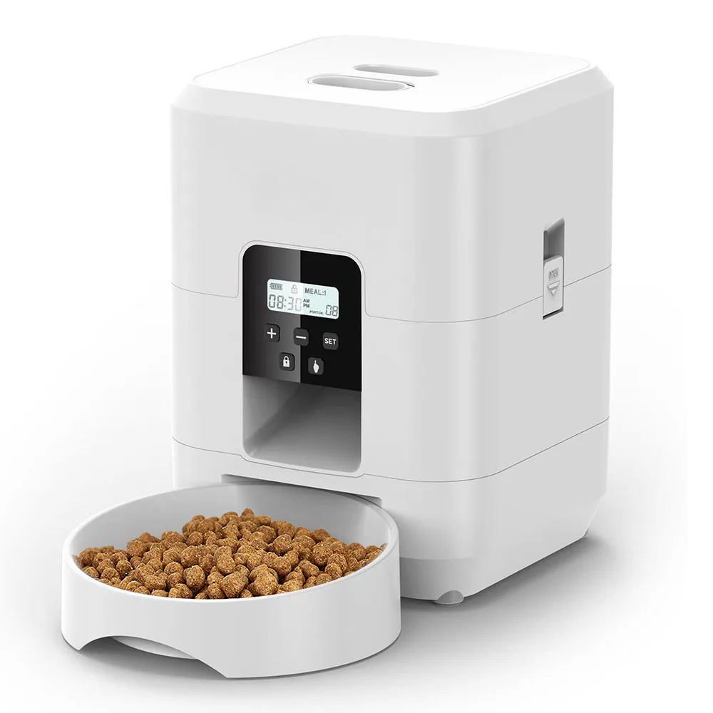 Smart Pet Feeder Automatische Kattenvoeder Hond Slow Food Machine Met Getimede Kwantitatieve Automatische Kattenvoer Dispenser Kat Hond Kom
