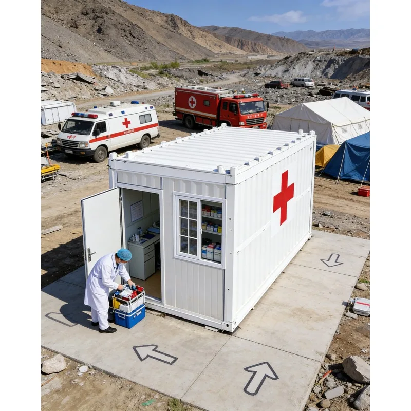 

High Quality 20ft Z-Shaped Foldable Container House Prefab Modular Steel Home Winterized with Bathroom for Mall Office Construct