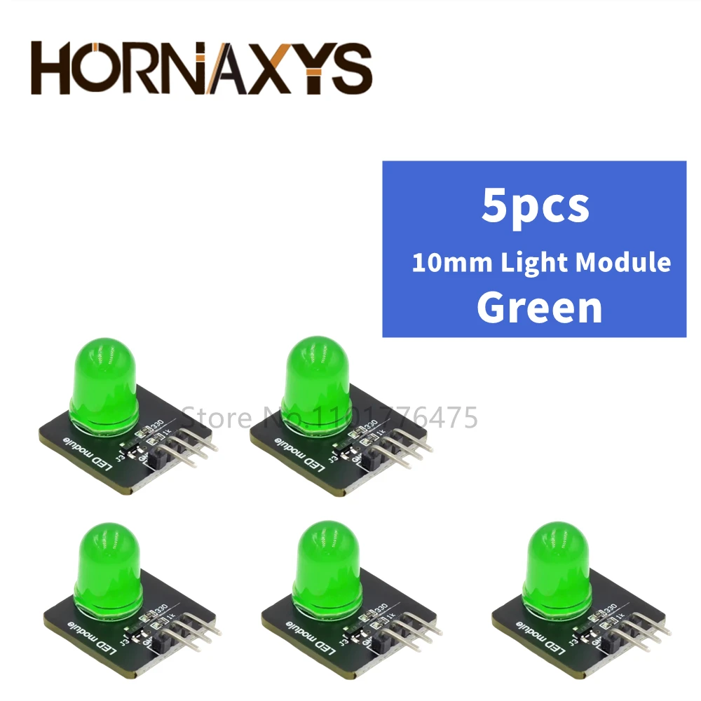 DC3.3v-5v 10mm light-emitting module led sensor LED indicator light-emitting tube module for arduino red yellow blue green white