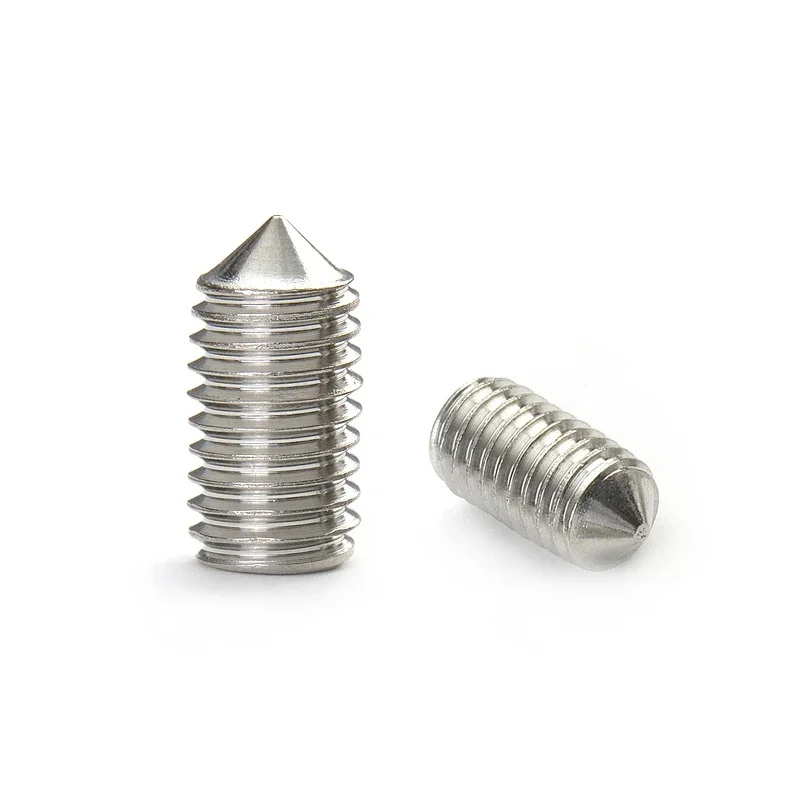 Best1 10pcs M5 stainless steel hex socket tip set screws machine screw installation bolts 20mm-40mm length