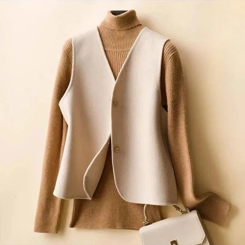 

Stylish Slimming Waistcoat for Short Women Autumn Winter 2025 New Arrivals Wool Blazer Coat​