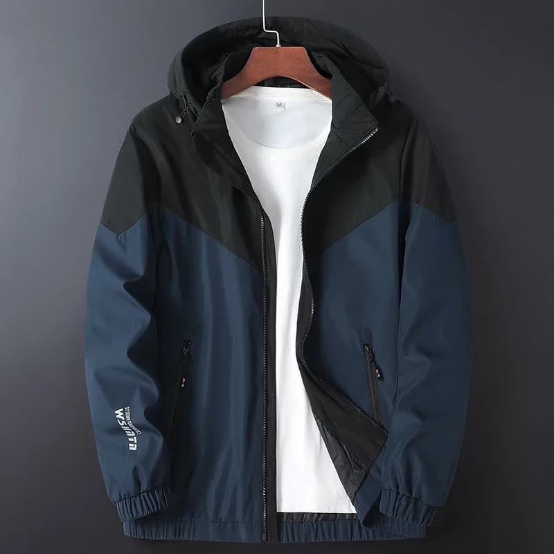Men Street Trendy Casual Jacket Technology Style Fashionable Hooded Jacket Autumn Winter Lightweight Breathable Assault Jacket