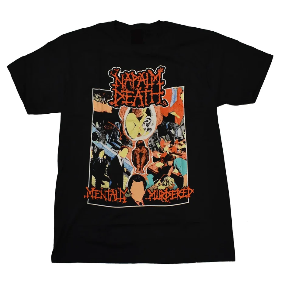 Napalm Death Band Caricature T Shirt Short Sleeve All Size S M L 234XL NL1300