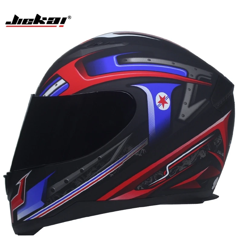 

New JIEKAI DOT Full Face Motorcycle Helmet Neck Scarf 7 Color Fashion Quick Release Helmet Matte Black Red M L XL casco motohelm