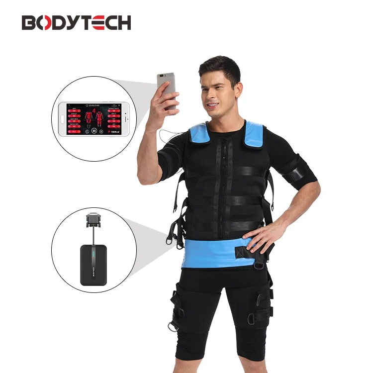 EMS Desktop Electro Training Vest with Jacket Electroestimulation for Gym Fitness Waterproof App Compatible Commercial Home Use