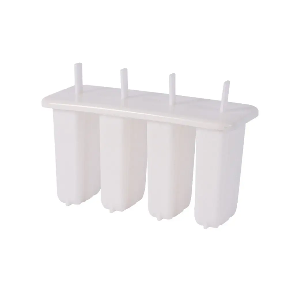 Summer 4-Link Ice Cream Molds with Cover Reusable Homemade Popsicles Mold Tools Household Gadgets DIY Ice Maker