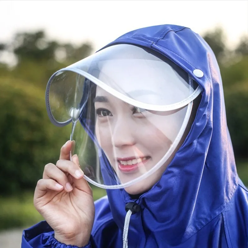 Motorcycle Riding Raincoat Lightweight Transparent Outdoor Fashionable Sleeveless Raincoat