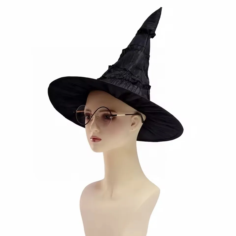 Wicked Elphaba Cappello Cosplay Occhiali Occhiali Fantasia Costume Travestimento Donna Halloween Accessori per feste Puntelli