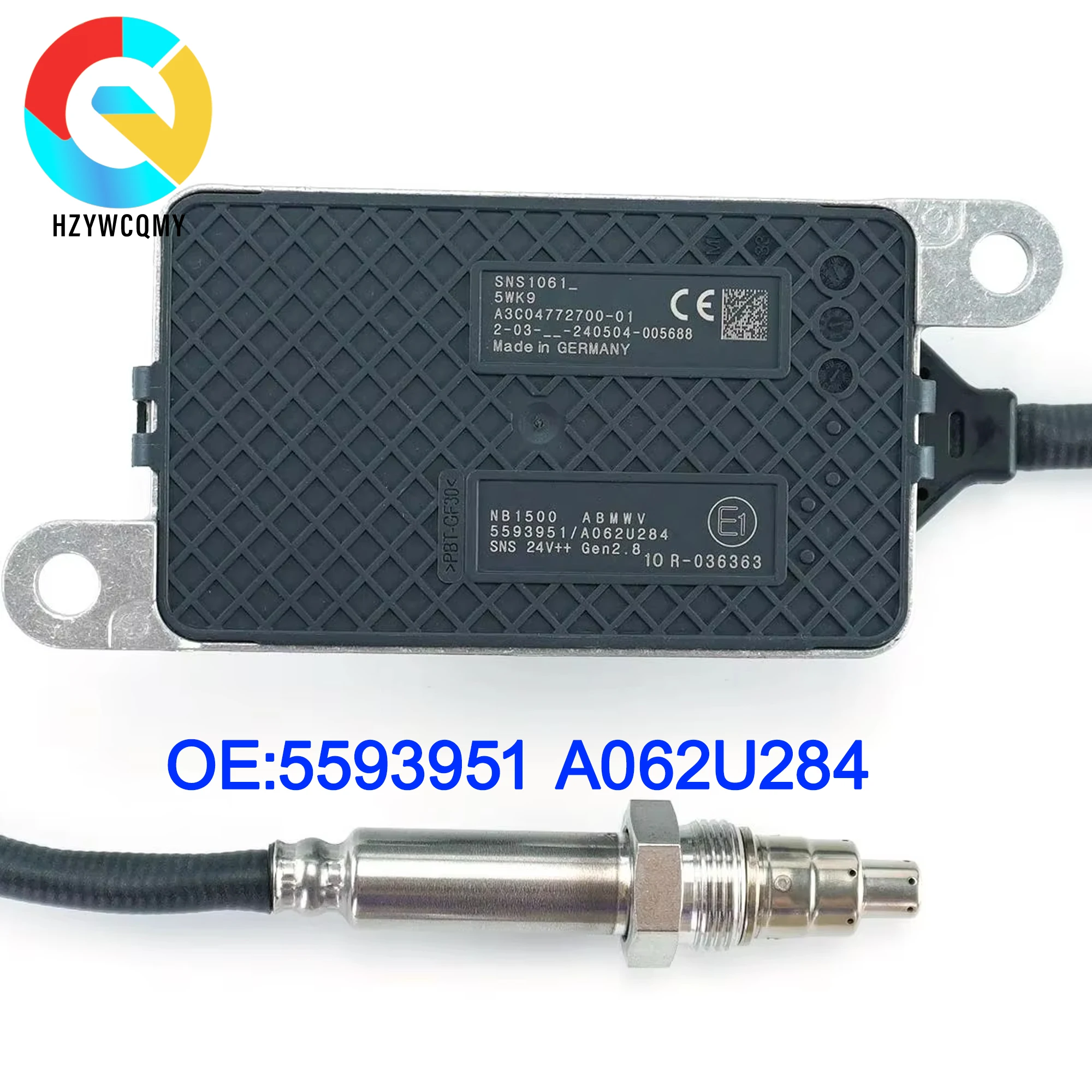 

5593951 A062U284 NB1510 A3C04772700 Nitrogen Oxygen Sensor For CUMMINS Engine 24V
