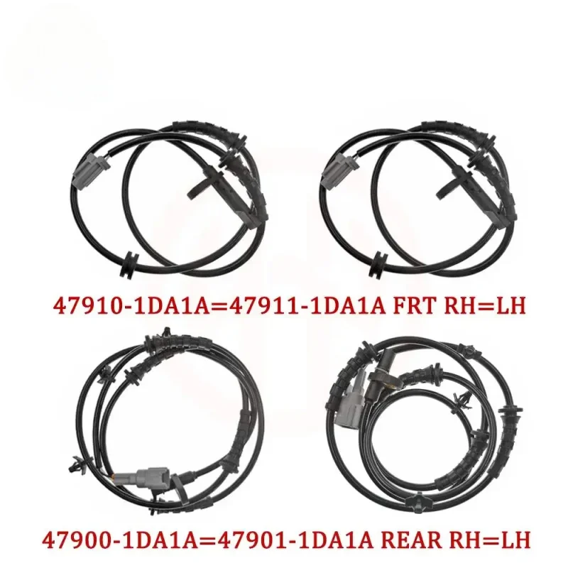 

OE 47910-1DA1A/47910JG000/47900-JG200 Датчик скорости переднего и заднего левого/правого колеса ABS для Ni ssan Rogue X-Trail S35 T31 T31Z 2.5L L4 4WD
