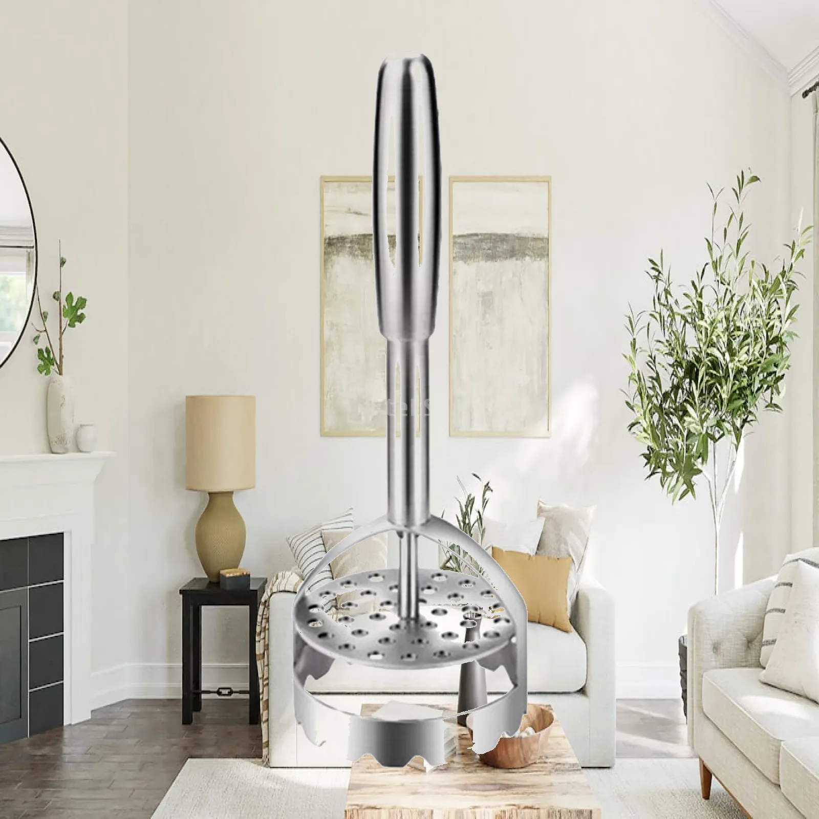 Potato Masher Egg Masher Manual Tater Masher Multifunctional Kitchen Tool for Avocados Garlic Egg Salad Bean Bananas