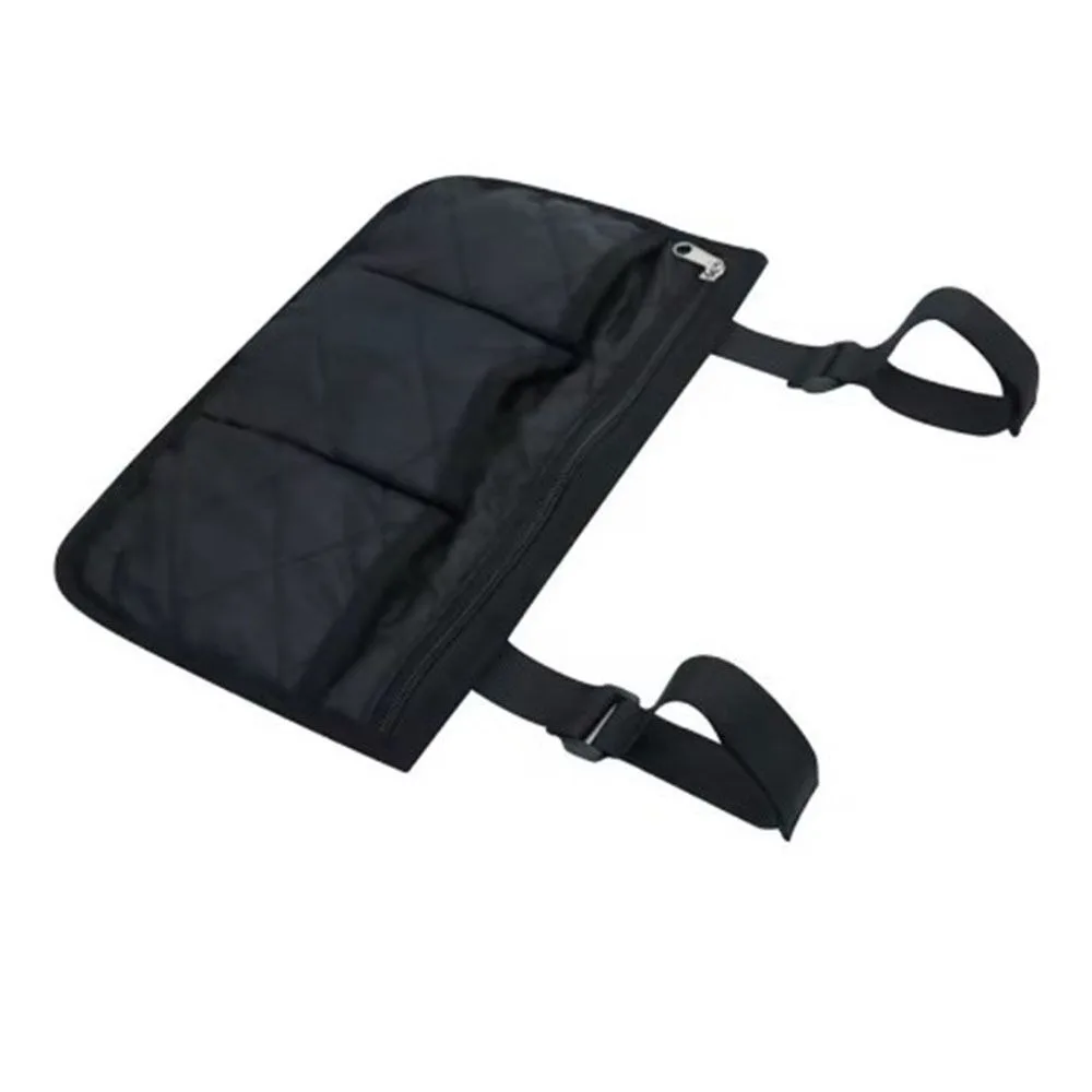 Bolsa colgante para silla de ruedas con múltiples bolsillos, bolsa multifuncional para reposabrazos de gran capacidad, impermeable, bolsa colgante para cochecito de bebé
