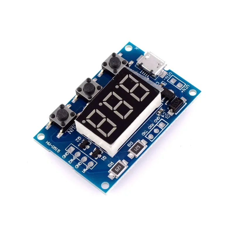 

Micro USB DC 2CH Adjustable PWM Signal Generator Duty Cycle Pulse Frequency Module Digital LED Display Tube DC 5V 12V 24V