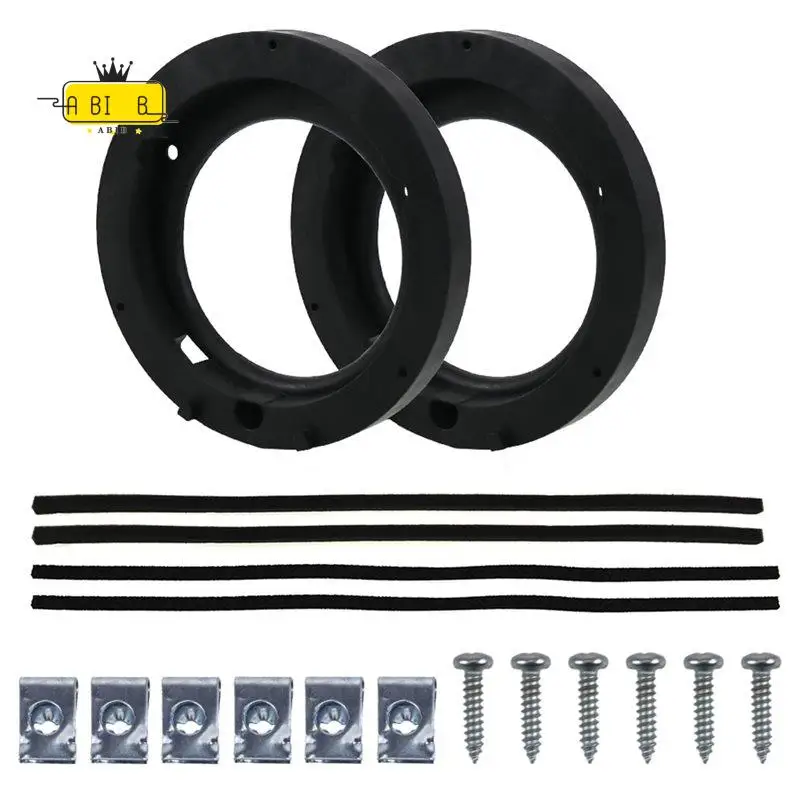 ABIB -Car Speaker Mounts For Jimny JB64 JB74 2018-2024 Audio Horn Refit Rings Mount For 6.3Inch Speakers