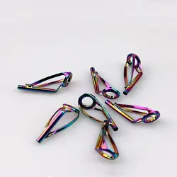 5PCS Tip Eye Top Durable Tackle Fishing Guide Ring Repair Kit Professional Fishing Rod Stainless Steel Parts Circle Fishing Tool