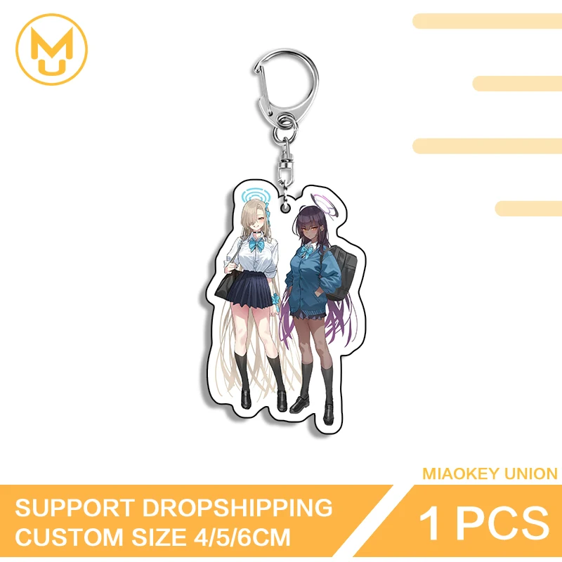 Blue Archive Keygolder Kakudate Karin Ichinose Asuna Key Chains Advance Guard Lightweight Accessories Interesting Backpack Decor