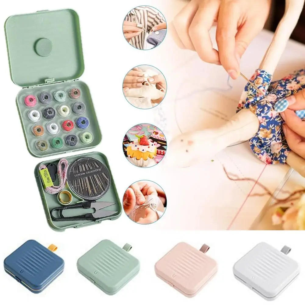 Sewing Kit Travel Mini Sewing Kit Needle Family Sewing Thread Kid Plastic Accessories Traveler Diy Emergency Beginner Organ L3r5