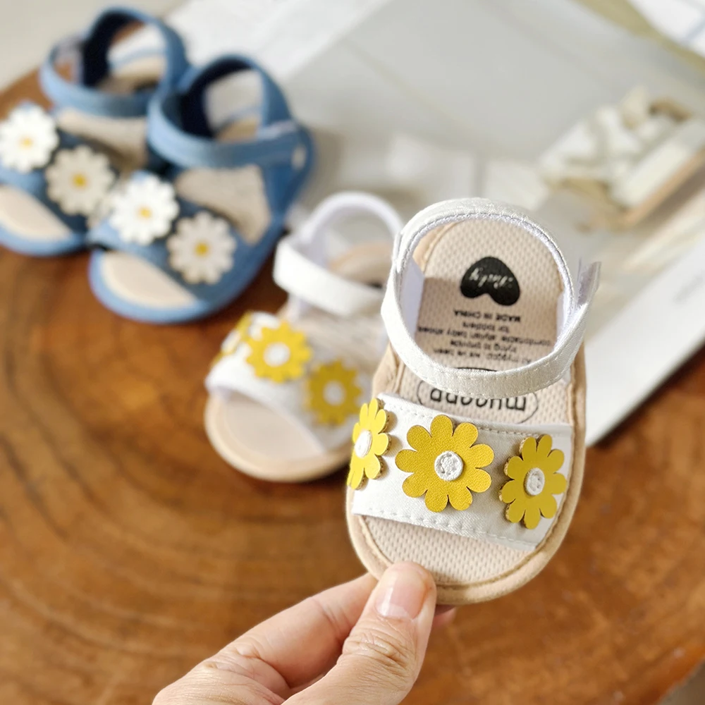 Infant Baby Girls Summer Sandals Newborn Toddler First Walker Crib Dress Shoes