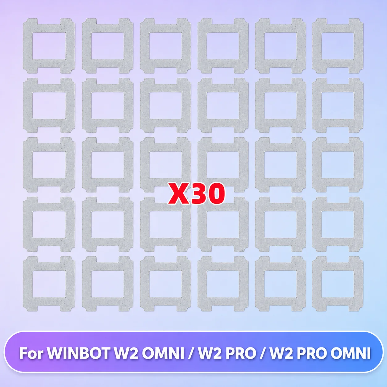 Fit For Ecovacs ( WINBOT W2 OMNI / W2 PRO / W2 PRO OMNI ) Vacuum Parts Replacement Mop Cloth Mop Pad Accessories Kit